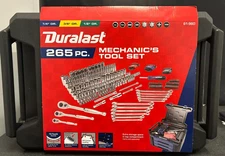 Duralast 265PC 61-960 1/4in + 3/8in + 1/2in Drive Mechanics Tool Set FREE SHIP