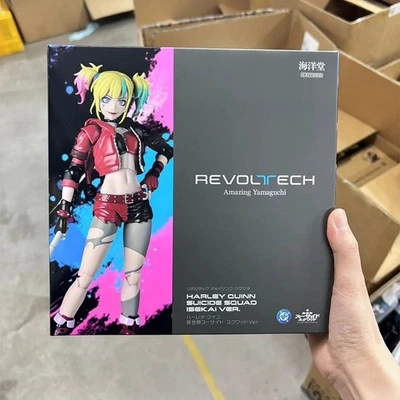 Kaiyodo 1/12 Revoltech Amazing Yamaguchi Harley Quinn Suicide Squad ISEKAI Ver. - Photo 1/4