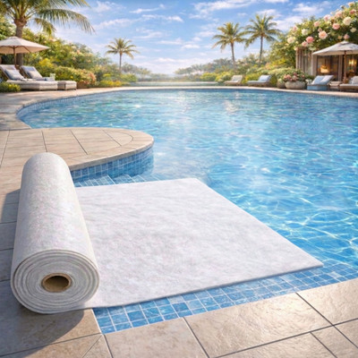 Poolvlies 300g/m² | 18,0 m² Bodenschutzvlies Unterlegvlies Vlies Pool Schwimmbad