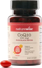 Coq10 100Mg + Black Pepper Softgels - High Absorption Coenzyme Q10 + Black Peppe