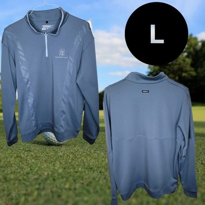 Nike Golf Tour Performance Dry-Fit Men's Gray TPC Harding Park Large 1/4 zip