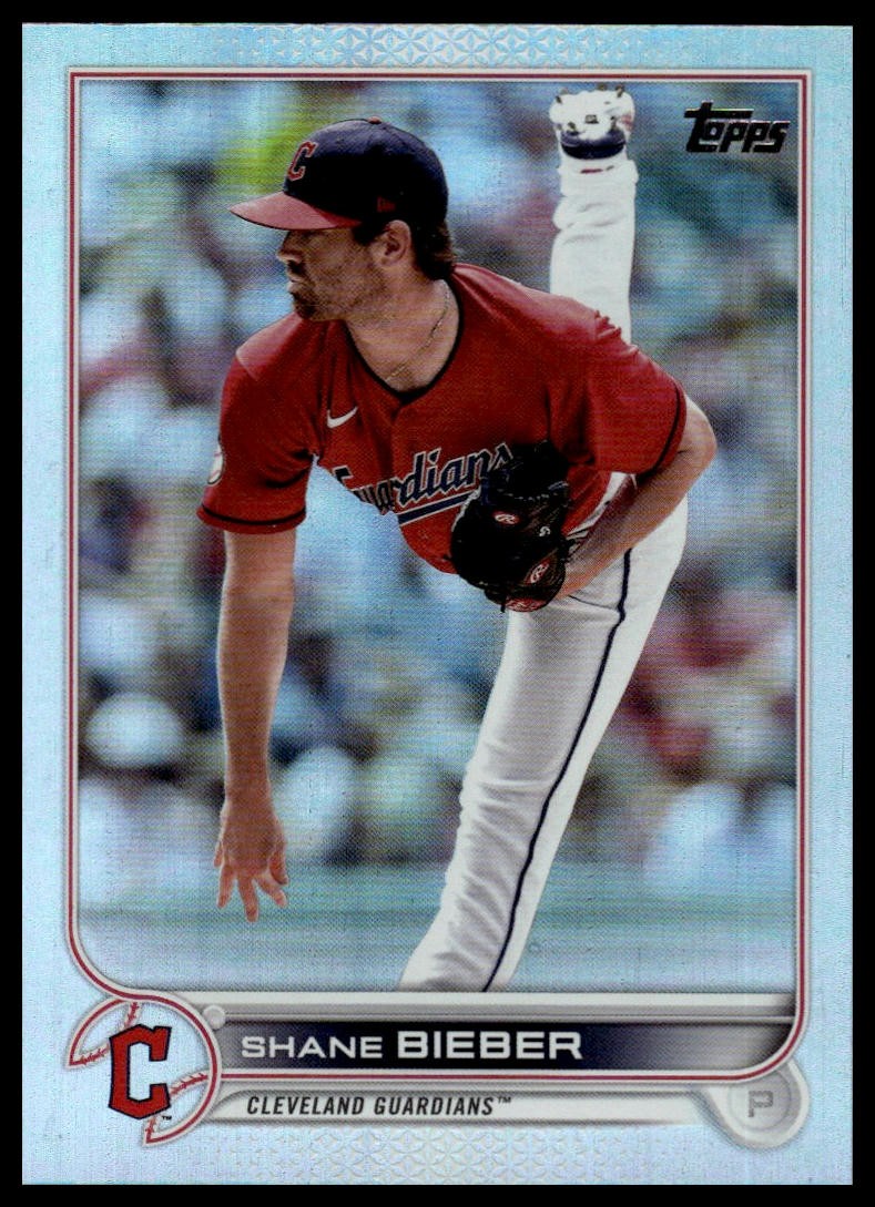 2022 Topps Shane Bieber #21 Rainbow Foil