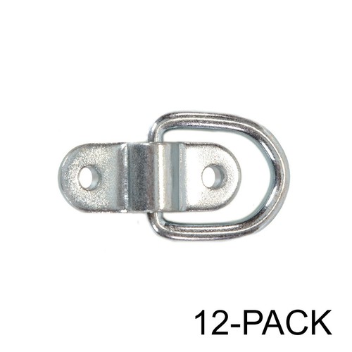 Stainless Steel D-ring Tiedown Anchors 3,500 lb. Capacity Tie Downs 12-Pack - Picture 2 of 3