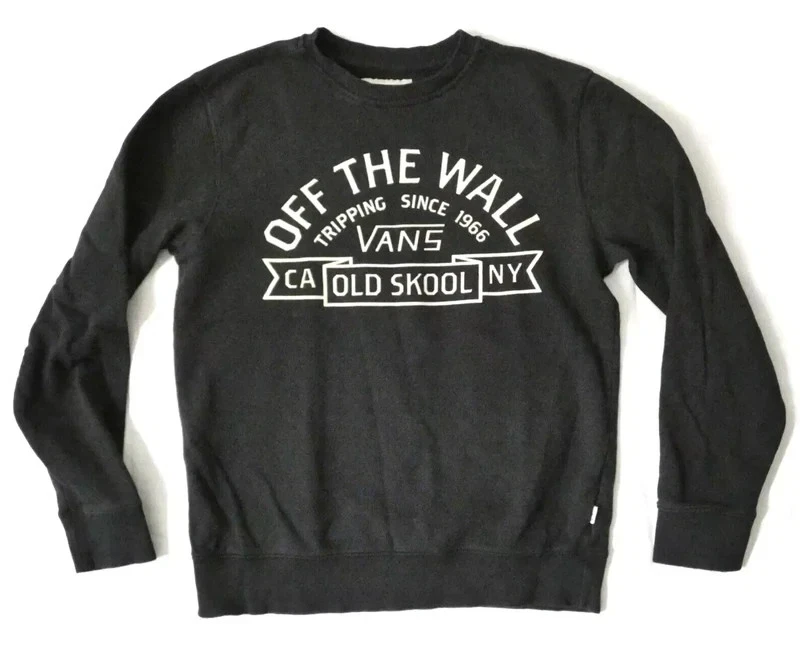 Vans pull sweat noir taille medium Off the wall old school CA / NY occasion - Photo 1/4