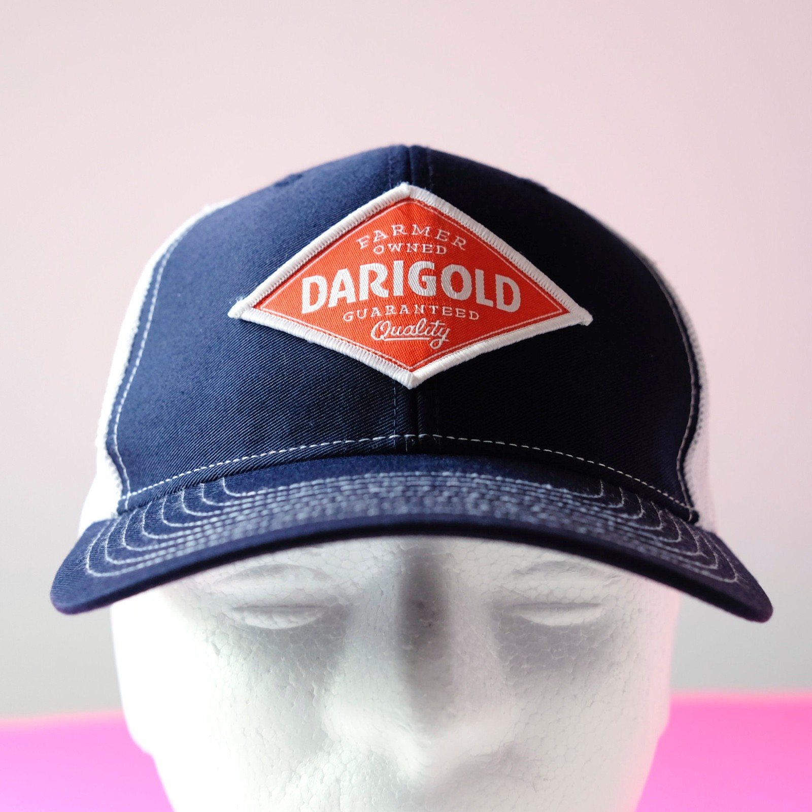 Darigold Diamond Patch Trucker Hat Logo Navy Blue… - image 1