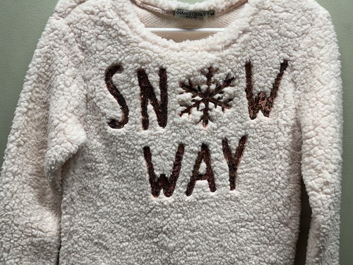 Chance or Fate sweater womens size small Christmas Snow Way New! juniors - Picture 3 of 6