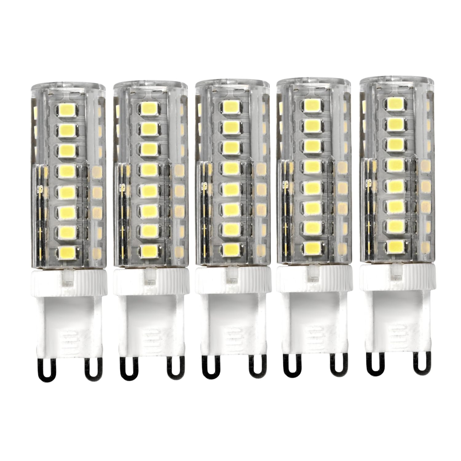 Ampoule LED G9 puissante 720 lumens lot de 5 pièces 4.8W éclairage 360 degrés sans scintillement