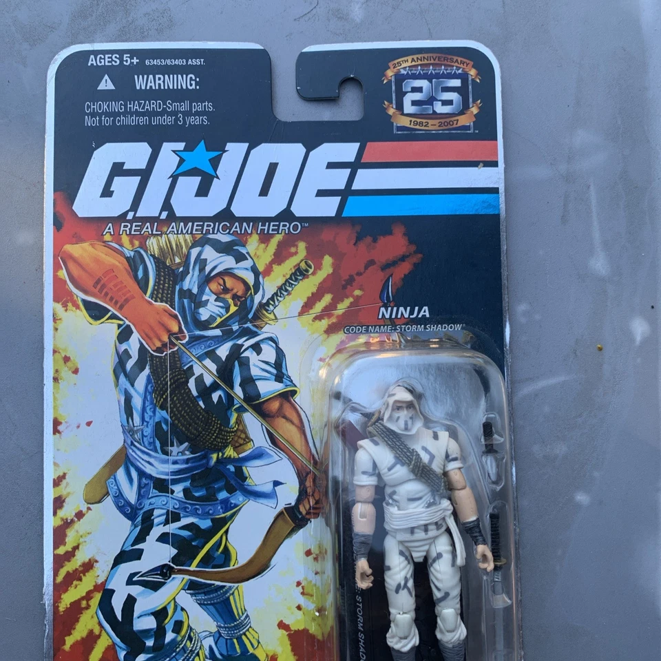 Gi Joe 25th Cobra Ninja Storm Shadow 2007 Hasbro Nuevo En Caja ¡Envío Gratis! Foto 3 de 4