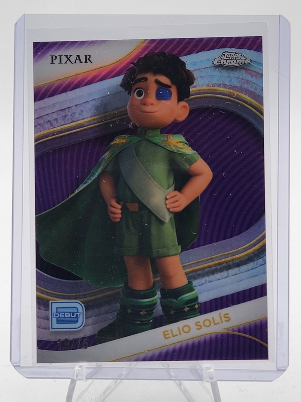 ELIO SOLIS 2025 TOPPS CHROME DISNEY DEBUT PURPLE REFRACTOR /75 #133 Q2091