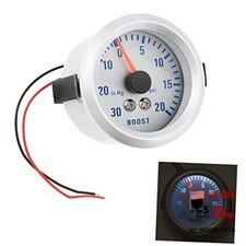 2 52mm 030in.hg 0-20psi Auto Car Turbo Boost Gauge Meter