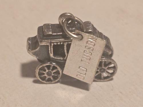Bell Trading Post Sterling Silver Carriage Charm Old Tuscon Rare