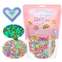 BüGelperlen 3200 Stk 5Mm 7 Farben Glitzer Vynyqoo Diy Bastelset Kinder 6+