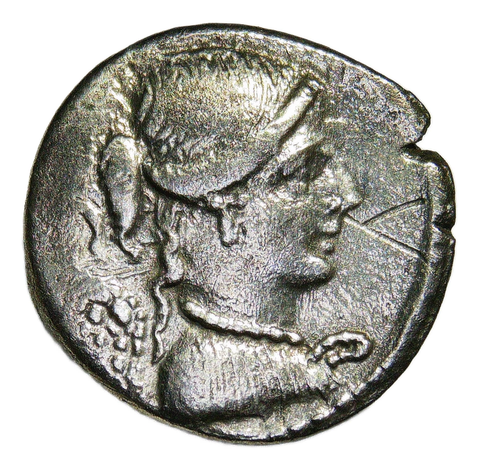 46 BC Roman Republic AR Denarius • T. Carisius • Victory & Quadriga • RRC 464/5 - Image 2 of 4