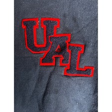 Vintage MV Sport UAL Chenille Patch Sweatshirt Navy Blue XL Made in USA