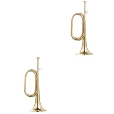 2pcs Bugle Trumpet Copper Bugle Trumpet Beginner Trumpet for Military