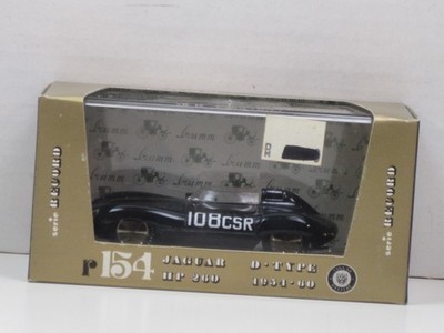 Jaguar D-Type Roadster Nr.108 CSR Rekordwagen in schwarz Box Brumm R154 1:43