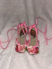 Joyfolie Floral Pink Ballet Tie Up Flats Girls Size 9 New Without Box