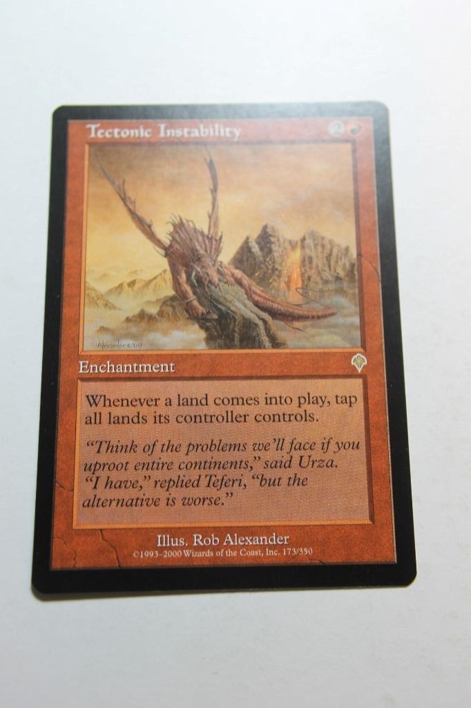 MTG Tectonic Instability x1- -Invasion-Lightly Played