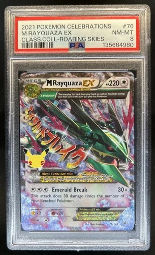 2021 Pokemon SWSH Celebrations Rayquaza Classic Collection #76/108 PSA 8