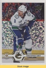 2019-20 Upper Deck Speckled Rainbow Foil Chris Tanev Christopher #421 READ nw2