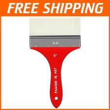 6 Inch Flat Paddle Brush with Stainless Steel Ferrule