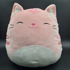 Kellytoy Squishmallows Maui the Cat Pink Plush – Airplane Belly Rare Travel Ed.
