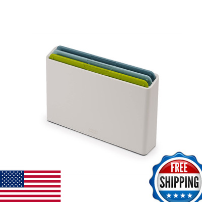Joseph Joseph Duo 3-Pc Colour-Coded Chopping Board Set with Slimline Case