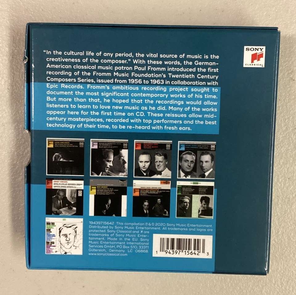 Fromm Twentieth Century Composers Series Sony Classical CD Set EU 2020 - Image 2 of 4