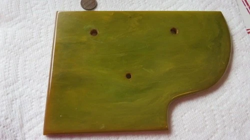 Vintage Catalin Bakelite Part from Piano Jewelry Box Green 218 grams