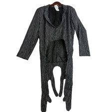 Disney Nightmare Before Christmas Jack Skellington Costume Adult L XL Pinstripe
