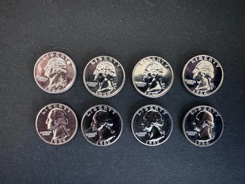 Pre-1965, 90% Silver Quarters, $2 FV PROOF