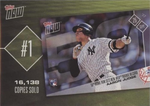Topps NOW TN-2 Aaron Judge Limited Edition Card - Young Judge! | eBay