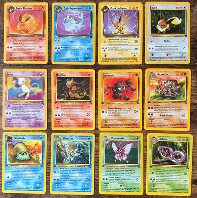 ebay pokemon cards 1995 1st edition eeveelutions Pokemon Vintage Card Mix Pack
