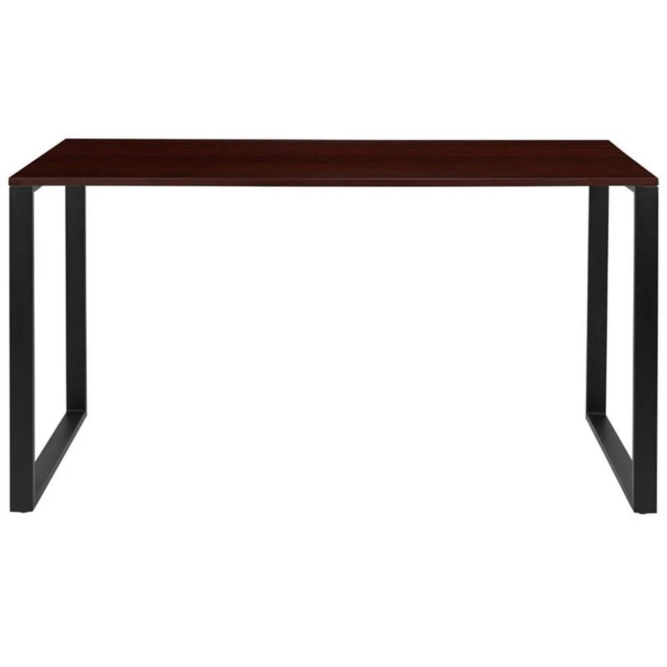 Flash Furniture 55" Industrial Wood Top Writing Desk in Mahogany - Image 3 of 4