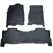Floor Mats Liner For 2007-2014 Chevy Tahoe Suburban Gmc Yukon Xl Front 2nd