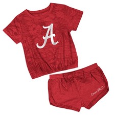 Toddler-Colosseum Crimson Alabama Crimson Tide Fern T-Shirt and Shorts Set