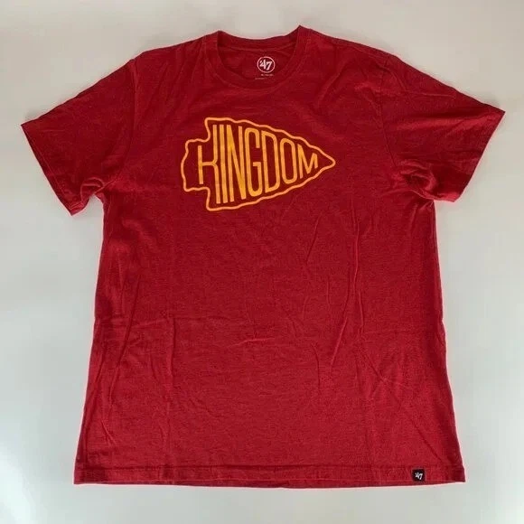 Lot of 5 Kansas City Chiefs NFL Gray Red 47 Brand Charlie Hustle Shirts Mens XL - Image 4 of 4