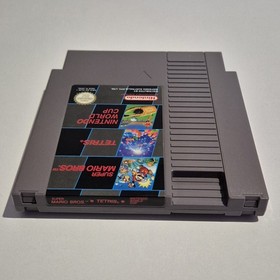 Super Mario Bros + Tetris + World Cup Nintendo NES PAL Game Cartridge VGC Tested