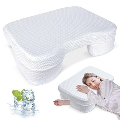 Side Sleeper Pillow Arm Hole Memory Foam Contour Neck Shoulder Ergonomic