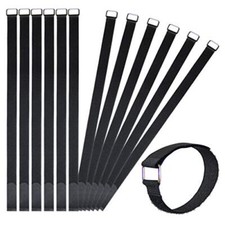 12 Pack 24 Inch Reusable Fastening Cable Straps Hook and Loop Cinch Cable Ties