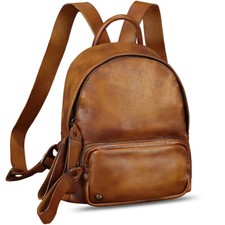 Genuine Leather Backpack Women Leather Fashion Knapsack Rucksack Daypack Bag