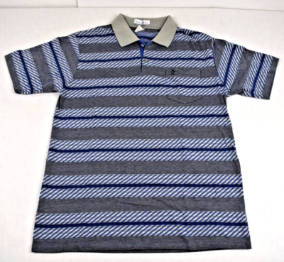 新品 レア Penguin by CLUBHAUS Munsingwear Penguin Shirt VTG Penguin Club Munsingwear Sz M 90s Blue Gray