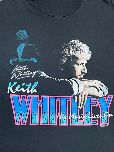 Vintage Keith Whitley For Fans Baumwolle schwarz S-234XL Shirt AP150 - Bild 1 von 3