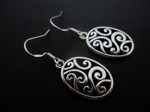 A PAIR OF TIBETAN SILVER TEARDROP EARRINGS. 925 HOOKS. CHOICE OF STYLES. - Picture 12 of 12