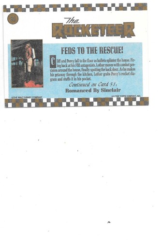 The Rocketeer 1991 Topps Trading Cards + Stickers You Choose - Bild 98 von 218