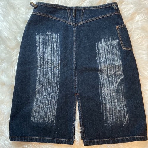 Marithe Francois Girbaud 90s Y2K Denim Skirt Sz 28 - Picture 2 of 5