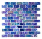 Cobalt Dream Glass Pool Tile | Deep Blue Iridescent Mosaic for Pool & Bathroom