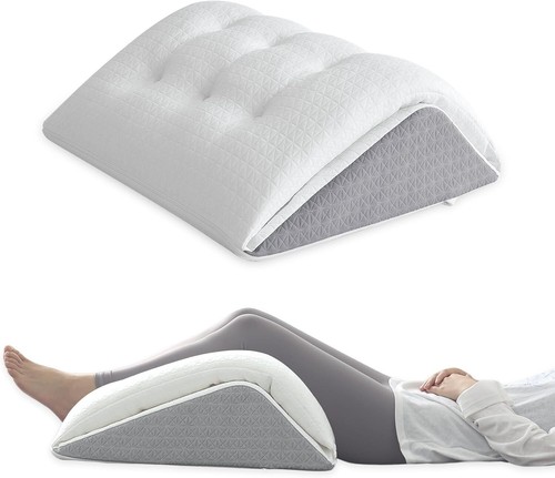 TANYOO Knee Wedge Pillow with Adjustable Memory Foam Top, Leg Elevation Support