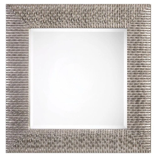 Uttermost Cressida Contemporary PU and MDF Wood Decorative Mirror in Silver - Picture 1 of 4