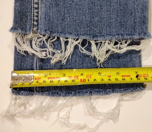 AMERICAN RAG Girls Women Blue Jeans pants Cowgirl 3R - 27 Distressed Great - Picture 12 of 14
